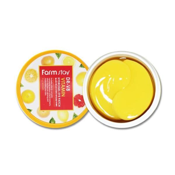 Farm Stay FARMSTAY DR.V8 VITAMIN HYDROGEL EYE PATCH 90грамм/60шт