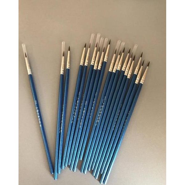 Кисть для бровей (синяя тонкая)