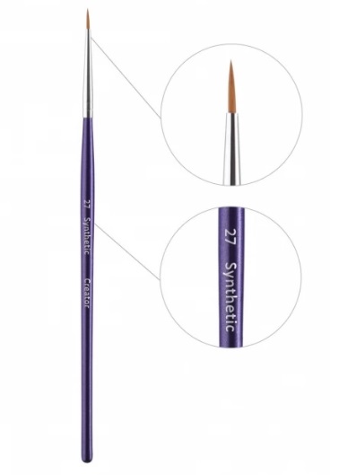 Creator кисть Synthetic 27, круглая тонкая