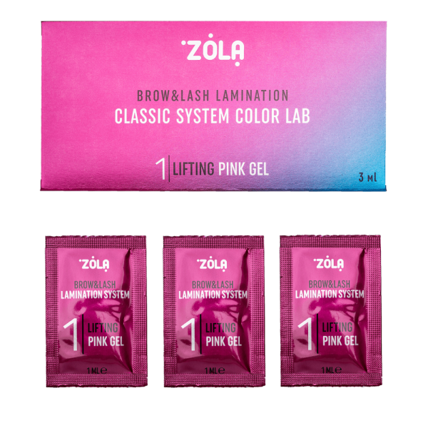 ZOLA Color Lab Набір у саше 01 Lifting Pink Gel (3 х 1 мл)