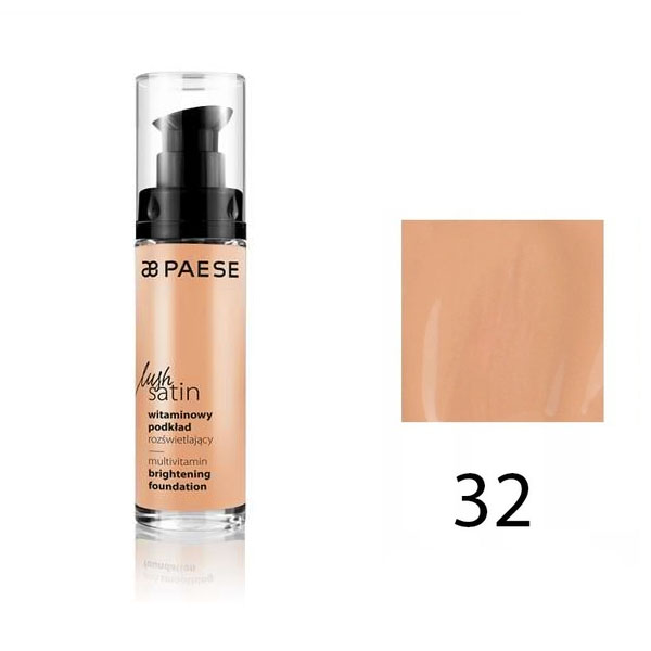 PAESE -Тональный крем Lush Sati - n (32) Натуральный Тональный крем Lush Sati
