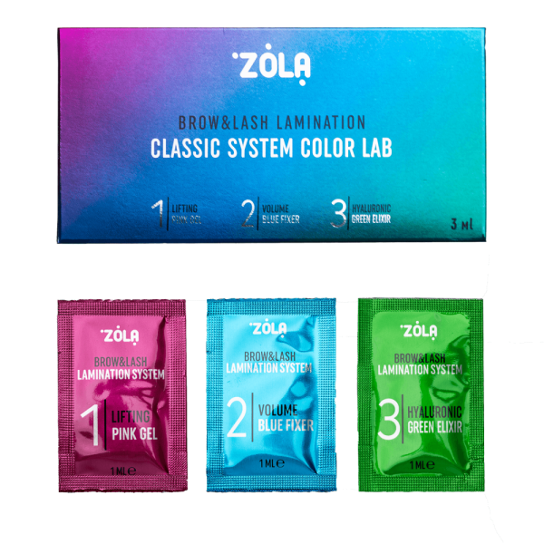 ZOLA  Color Lab Набір для ламінування   в саше Step 1,2,3 (3*1 мл)