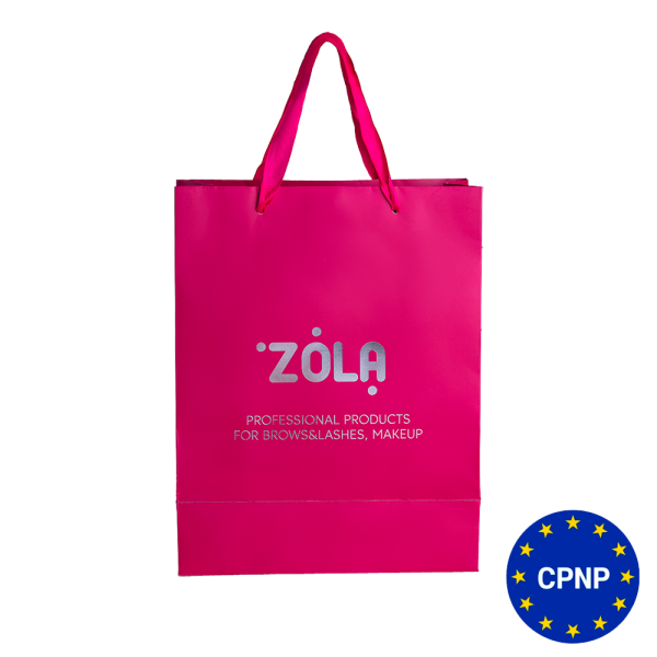 ZOLA Пакет великий рожевий картон