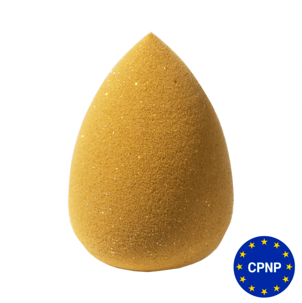 ZOLA Спонж  м який жовтий з блискітками