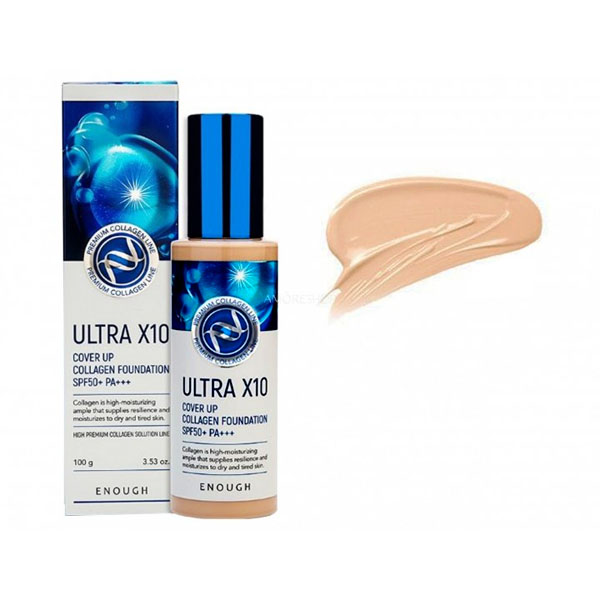 Enough Ultra X10 Cover Up Collagen Foundation SPF50+
