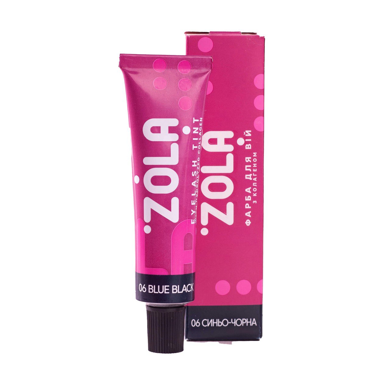 ZOLA Фарба для вій з коллагеном (06 Blue Black)Eyelash Tint With Collagen 15ml