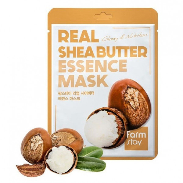 Тканевая маска FarmStay с маслом ши Real Shea Butter Essence Mask